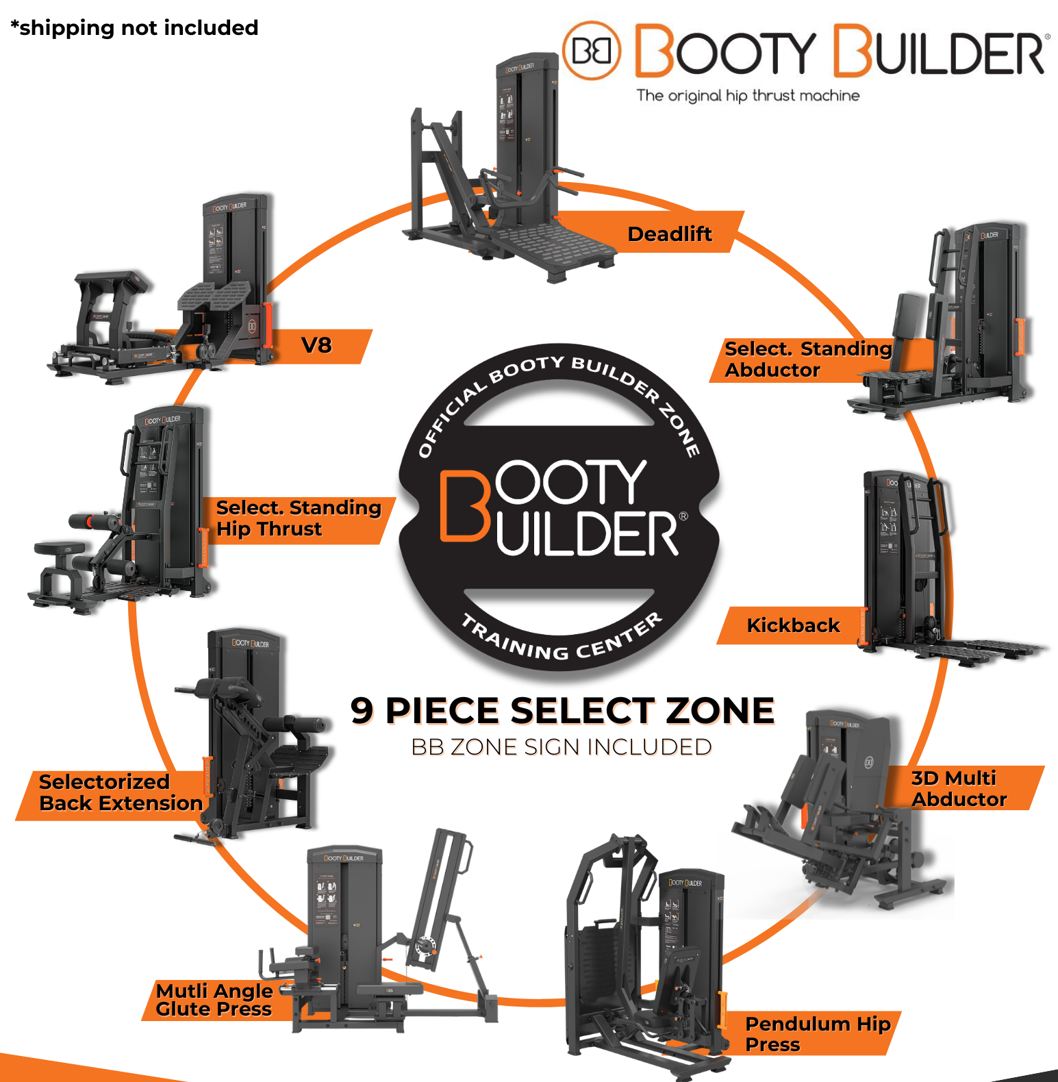 Booty Builder 9 Piece Select Zone without pricing